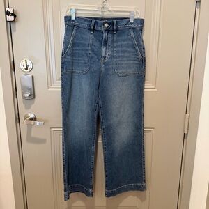 NWT J Crew Women’s Wide Leg Crop Jeans Size 27